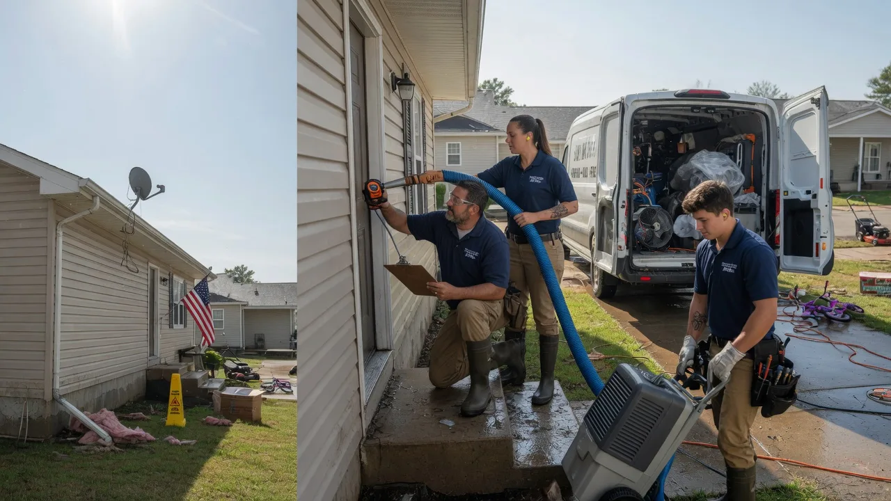 Ceiling Water Damage Restoration in Columbia Station, OH near me